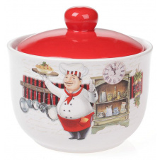 Сахарница ceramic Шеф-повар 450 мл с крышкой Bona DP41400