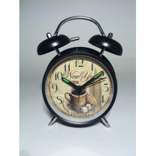 Настільний годинник з будильником Luminova SK17350 Harli Coffe