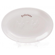 Блюдо Bona сервировочное Ceramic Тоскана Family DELICIOUS 33х22см с объемным рисунком DP40966
