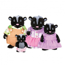 Набор игровых фигурок Li`l Woodzeez Семья Скунсов