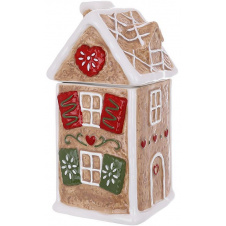Емкость с крышкой BonaDi Gingerbread House для сыпучих продуктов 1000 мл Разноцветный DP233119