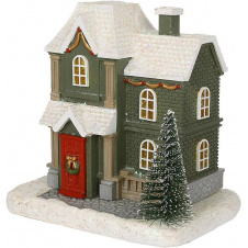 Світлодіодна статуетка New Year's house 11.5х8 см Різнокольоровий BonaDi DP232294