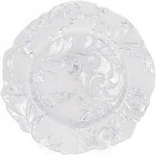 Блюдо 33 см стекло White silver DP91222 BonaDi