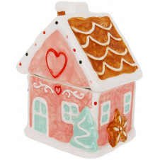 Ємність з кришкою BonaDi Marshmallow-Gingerbread House для сипучих продуктів 350 мл Різнокольоровий DP233123