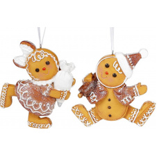 Фигурки декоративные Gingerbread man BonaDi Разноцветный 6 шт DP232282
