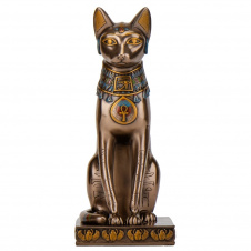 Интерьерная статуэтка Egyptian cat 30х16х13 см Veronese Разноцветный AL229450