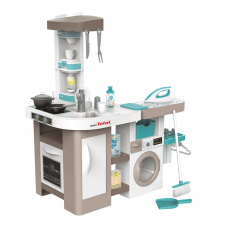 Детская кухня интерактивная Tefal Kitchen and Laundry из 36 аксессуаров Smoby IG-OL185829