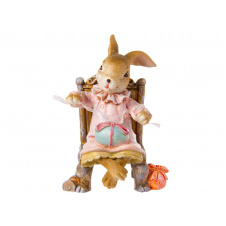 Статуетка Lefard Lapin Великодній трон 10.5 см Жовтий (AL186513)