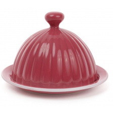 Масленка ceramic Артемида круглая диаметр 14 см клубничная Bona DP41348