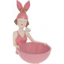 Подставка для бижутерии 17х19х23см Pink Девочка-Зайка Bona DP118502