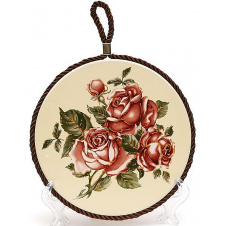 Подставка под горячую посуду Cream Rose Корейский Роза диаметр 16 см Bona DP41621