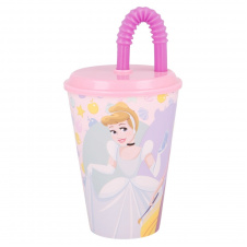 Стакан для детей с трубочкой 430 мл Stor Disney Princess (51230)