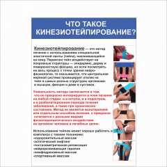 Плакат Что такое кинезиотейпирование? А3 Бердичев
