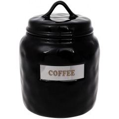 Банка Bona фарфор Necollie Coffee 1500 мл Черная DP77586 Херсон