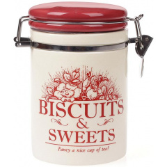 Банка Bona керамическая Английский Шиповник BISCUITS 700 мл с металлической затяжкой DP37781 Одеса