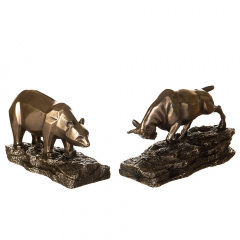 Декоративна фігурка Bull 18x10 cm та Bear 16x10 cm Veronese Житомир