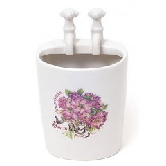 Подставка SAVON диаметр 6.5х11.5 см для зубных щеток фарфор Bona DP43452 Хмельницький