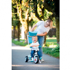 Детский велосипед металлический Smoby OL82816 с козырьком багажником и сумкой Blue Хмельницкий