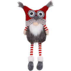 Декоративна сидяча іграшка Gnome with owl hat 44 см Різнокольоровий BonaDi DP232205 Полтава