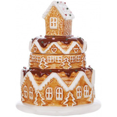 Емкость с крышкой BonaDi Gingerbread house для сыпучих продуктов 700 мл Разноцветный DP232108 Хуст