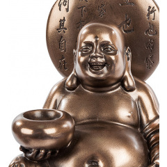 Cтатуэтка коллекционная символ благополучия и веселья Hotei Veronese 13х9х8 см Коричневый AL229031 Полтава
