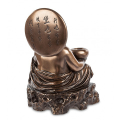 Cтатуэтка коллекционная символ благополучия и веселья Hotei Veronese 13х9х8 см Коричневый AL229031 Полтава