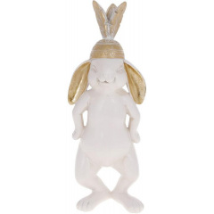 Фигурка интерьерная 11х9х29 см White-Gold Кролик в индейской шапке Bona DP118563 Полтава