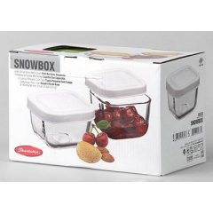 Емкость для хранения продуктов Snow Box 275мл с прорезиненной крышкой 1шт Pasabahce DP40479 Суми