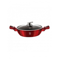 Сотейник 28 см Berlinger Haus Metallic Line Burgundy Edition (BH-1263N) Вишневое