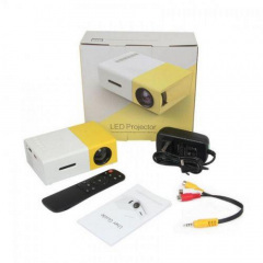 Проектор Led Projector YG300 мультимедийный с динамиком Белый с желтым (005609) Купянск