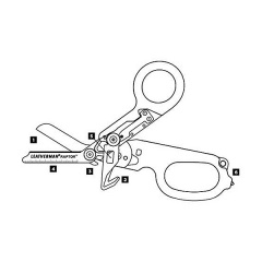 Ножницы Leatherman Raptor Rescue (832609) Ровно