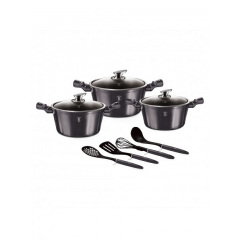 Набор посуды 10 предметов Berlinger Haus Metallic Line Carbon Pro Edition (BH-6919) Киев
