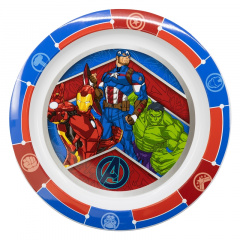 Тарілка дитяча пластикова 23,1 х20, 3х2 см Stor Avengers (74147) Якимівка