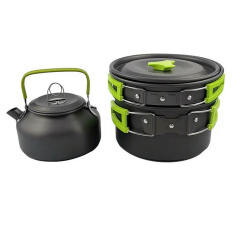 Набір туристичного посуду алюмінієвого Cooking Set DS-308 8148 Луцьк