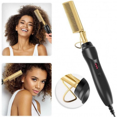 Расческа-выпрямитель для волос MHZ High Heat Brush 7951 черный Коломыя