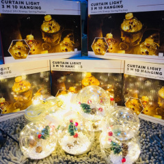 Гірлянда "Ялинки" Xmas WW-1 Copper Curtain Ball Lamp 3 х 1.5 м Теплий білий Миколаїв