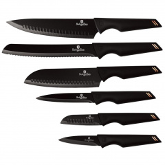 Набор ножей из 6 предметов Berlinger Haus Black Rose Collection (BH-2593) Херсон