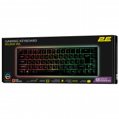 Бездротова клавіатура 2E Gaming KG360 RGB 68key WL Ukr Чорний Київ