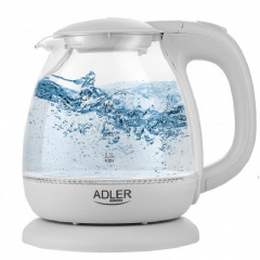 Чайник електричний 1 л скляний Adler AD 1283G Grey Одеса