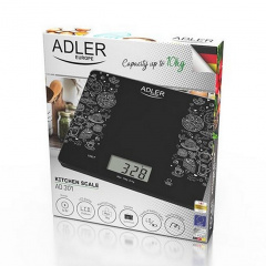 Кухонные весы Adler AD 3171 до 10 кг черные Новояворовск