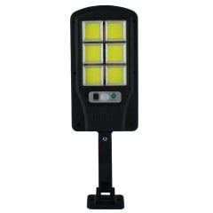 Светильник уличный на столб UKC BK-120-6COB с пультом, на солнечной батарее, черный Киев
