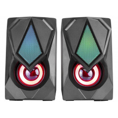 Компьютерные колонки XTRIKE ME RGB Backlight SK-402 с подсветкой Черные 120х72х82 мм Луцк