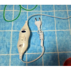 Електропростирадло полуторне EAR Electric blanket 5714 блакитне з вишнями 150х160 см Харків