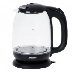 Электрочайник стеклянный 1.7 л Mesko MS 1302b Black Изюм