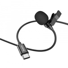 Петличный микрофон проводной HOCO Type-C Lavalier microphone L14 черный Кропивницкий