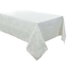 Кухонная скатерть на стол Lefard Alba Lurex teflon 160х180 см Белый (AL226678) Суми