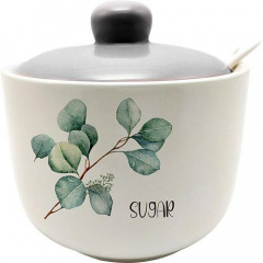 Сахарница с ложкой Verdure delicate керамика DP91066 S&T 520 мл Хмельницький