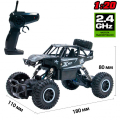 Машинка off-road кравлер на р/у 1:20 чорний Sulong Toys DD651053 Херсон