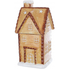 Ємність із кришкою BonaDi Gingerbread house для сипучих продуктів 1000 мл Різнокольоровий DP232353 Тернопіль