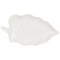 Блюда порцелянові BonaDi White City Leaf набір 21х11 см Білий 5 шт DP231689 Ізюм